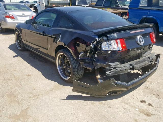 1ZVBP8AM4C5285438 - 2012 FORD MUSTANG BLACK photo 3