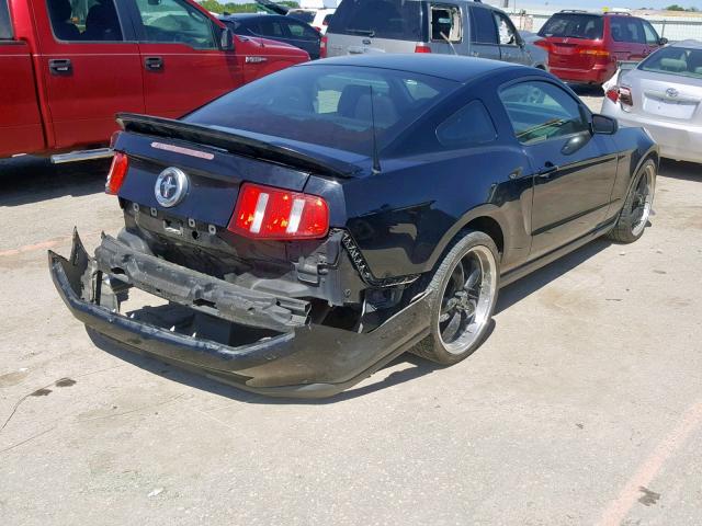 1ZVBP8AM4C5285438 - 2012 FORD MUSTANG BLACK photo 4