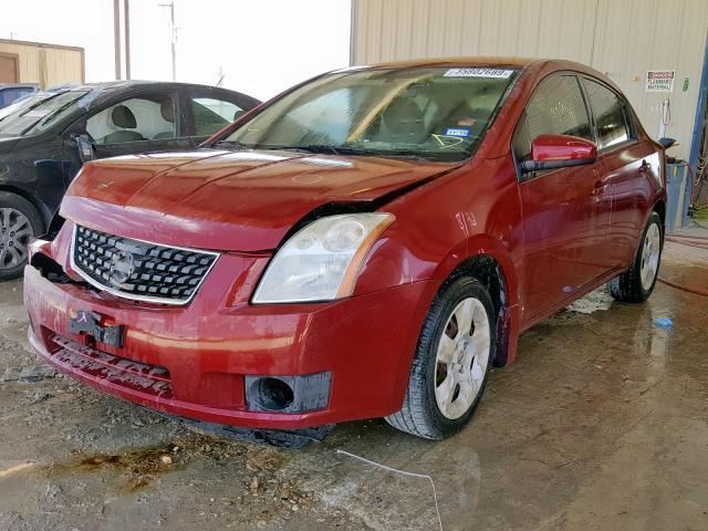 3N1AB61E98L764068 - 2008 NISSAN SENTRA 2.0 BURGUNDY photo 2