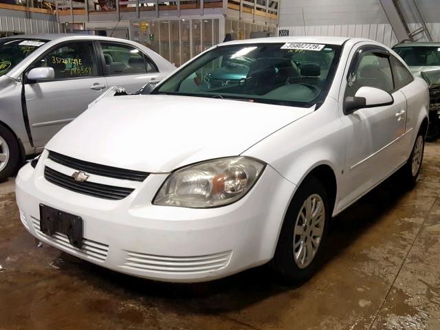 1G1AT18H197185894 - 2009 CHEVROLET COBALT LT WHITE photo 2