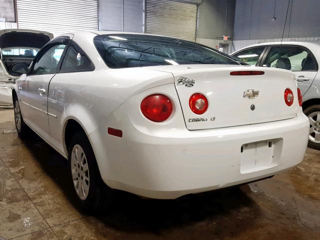 1G1AT18H197185894 - 2009 CHEVROLET COBALT LT WHITE photo 3