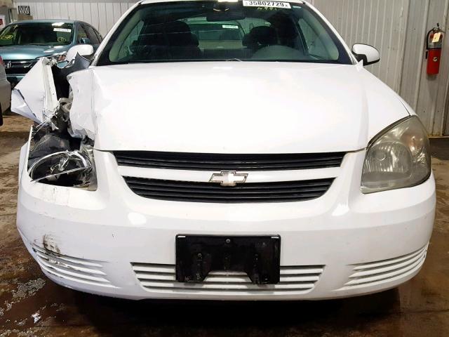 1G1AT18H197185894 - 2009 CHEVROLET COBALT LT WHITE photo 9