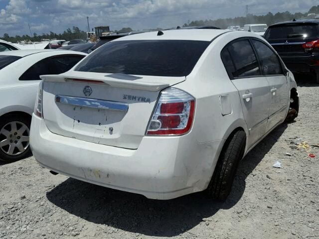 3N1AB6APXBL701912 - 2011 NISSAN SENTRA 2.0 WHITE photo 4