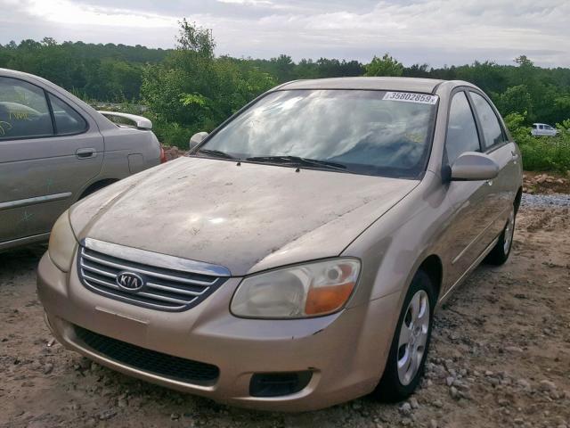 KNAFE121685494822 - 2008 KIA SPECTRA EX BEIGE photo 2