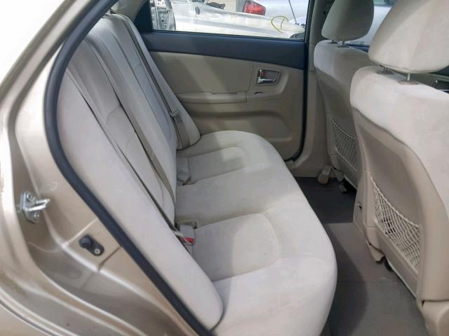 KNAFE121685494822 - 2008 KIA SPECTRA EX BEIGE photo 6