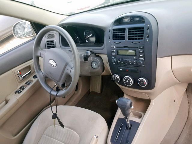 KNAFE121685494822 - 2008 KIA SPECTRA EX BEIGE photo 9