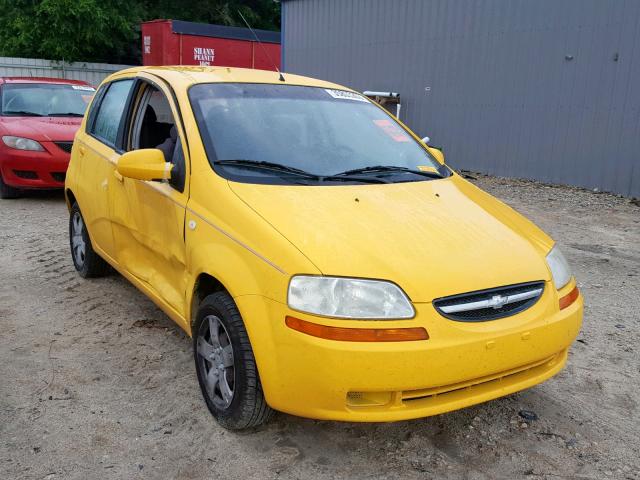 KL1TD66626B570828 - 2006 CHEVROLET AVEO BASE Сары фото 1