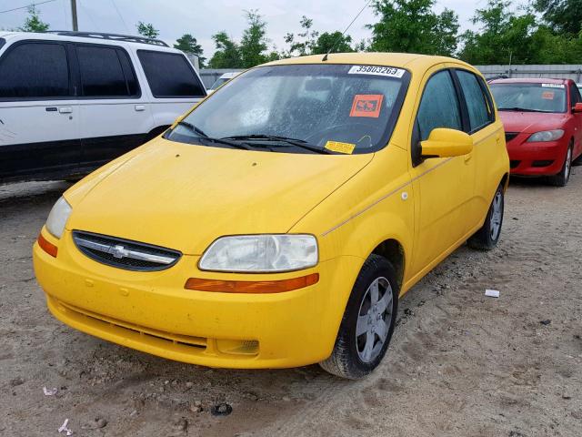 KL1TD66626B570828 - 2006 CHEVROLET AVEO BASE Сары фото 2
