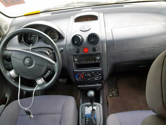 KL1TD66626B570828 - 2006 CHEVROLET AVEO BASE Сары фото 9