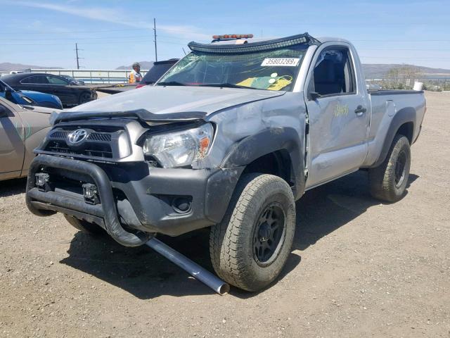 5TFPX4EN6DX017002 - 2013 TOYOTA TACOMA SILVER photo 2