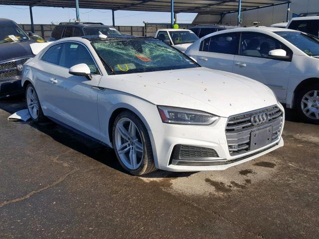 WAUTNAF53JA004494 - 2018 AUDI A5 PREMIUM WHITE photo 1