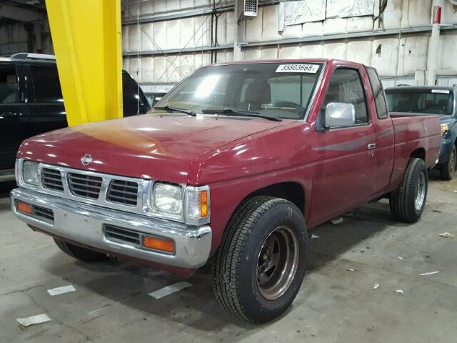 1N6SD16S0VC397823 - 1997 NISSAN TRUCK KING RED photo 2