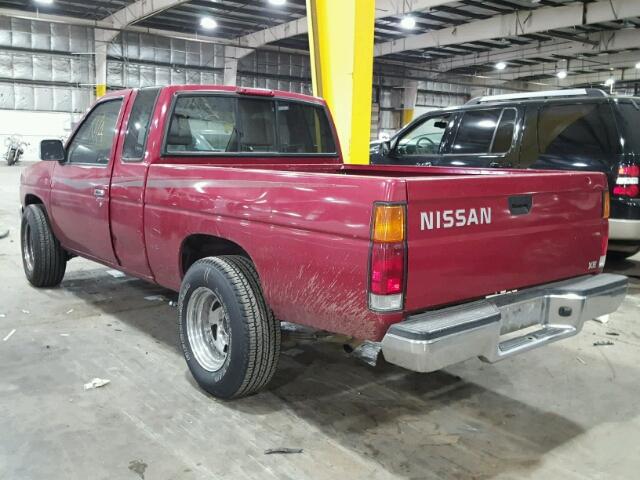 1N6SD16S0VC397823 - 1997 NISSAN TRUCK KING RED photo 3