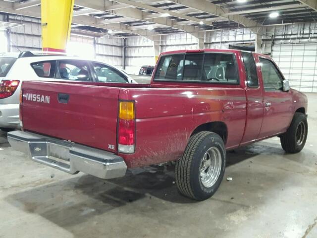 1N6SD16S0VC397823 - 1997 NISSAN TRUCK KING RED photo 4