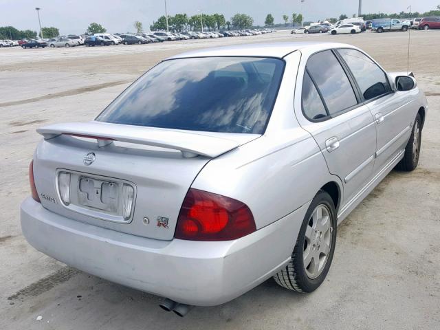 3N1AB51D75L581314 - 2005 NISSAN SENTRA SE- SILVER photo 4