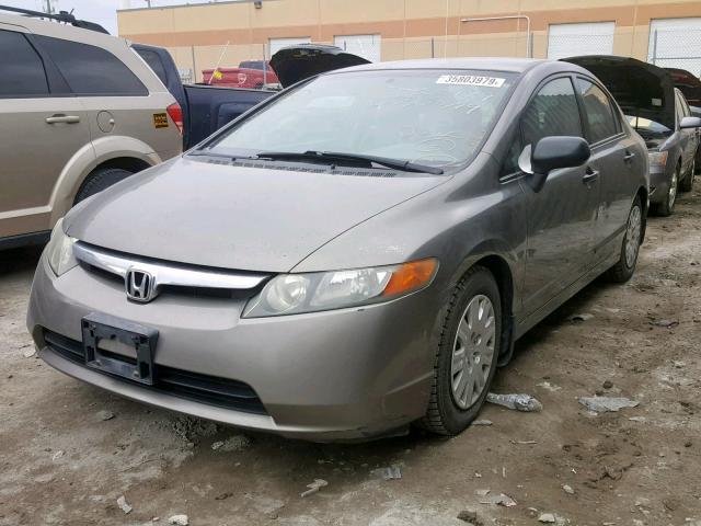 2HGFA16336H029142 - 2006 HONDA CIVIC DX V GRAY photo 2