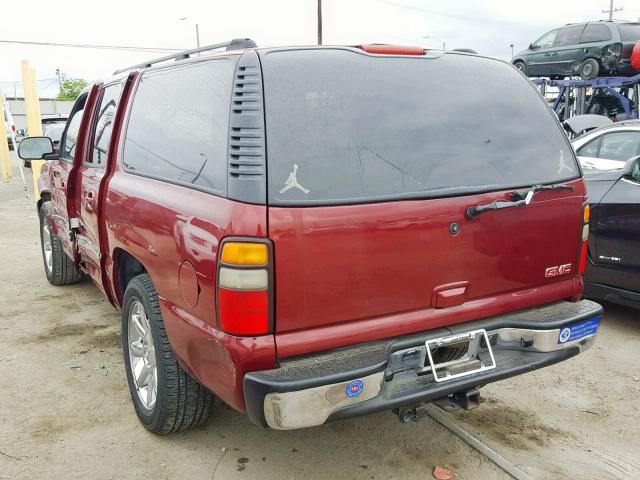 3GKEC16ZX5G101546 - 2005 GMC YUKON XL C BURGUNDY photo 3