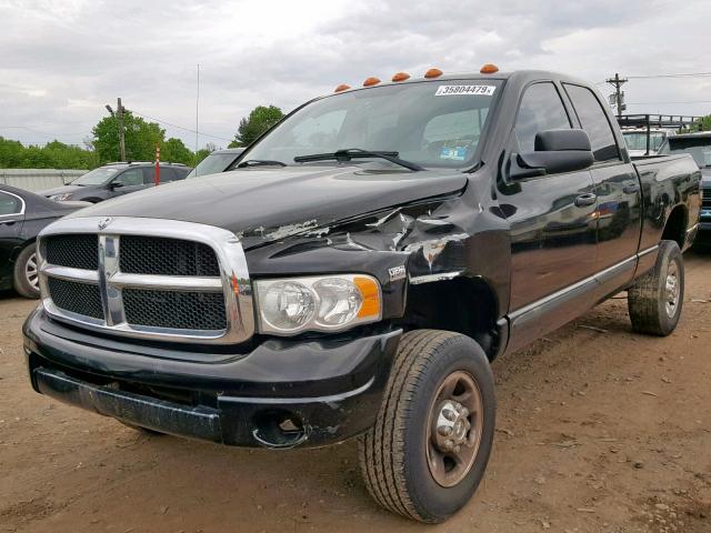 3D7KU28D34G170621 - 2004 DODGE RAM 2500 S BLACK photo 2