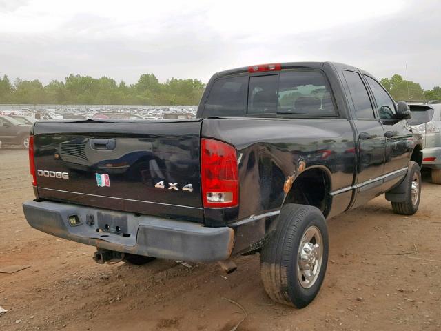 3D7KU28D34G170621 - 2004 DODGE RAM 2500 S BLACK photo 4