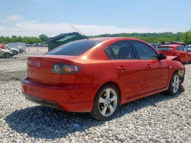 JM1BK123151281565 - 2005 MAZDA 3 S RED photo 4