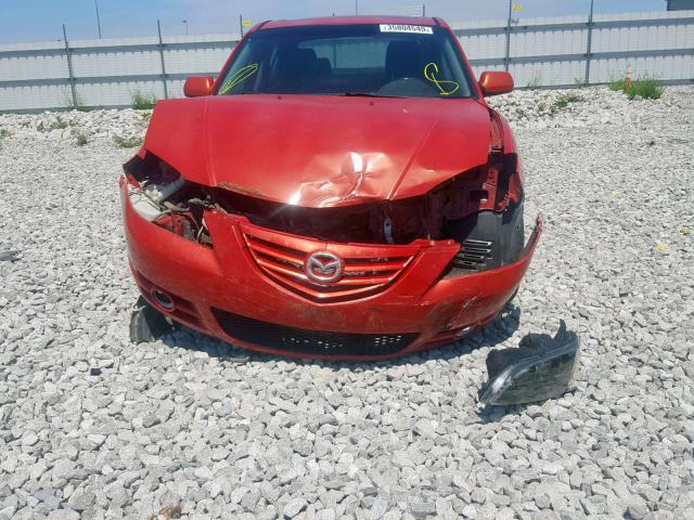 JM1BK123151281565 - 2005 MAZDA 3 S RED photo 9