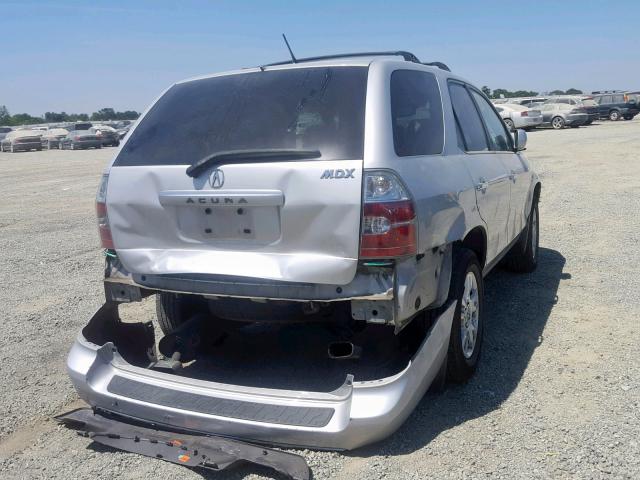 2HNYD18634H534952 - 2004 ACURA MDX TOURIN SILVER photo 4