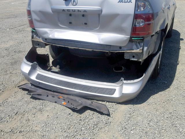 2HNYD18634H534952 - 2004 ACURA MDX TOURIN SILVER photo 9