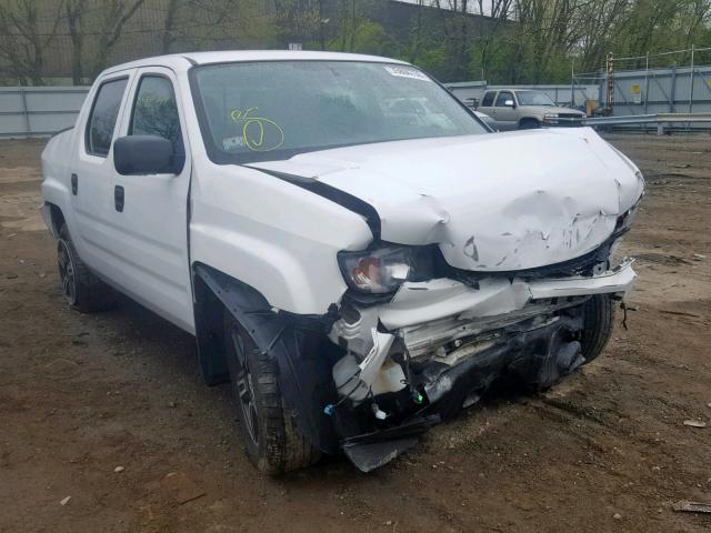 5FPYK1F78DB007686 - 2013 HONDA RIDGELINE WHITE photo 1