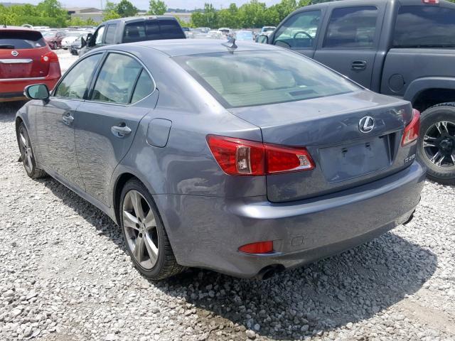 JTHBF5C28C5170209 - 2012 LEXUS IS 250 GRAY photo 3