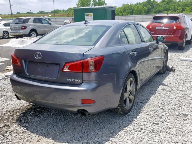 JTHBF5C28C5170209 - 2012 LEXUS IS 250 GRAY photo 4