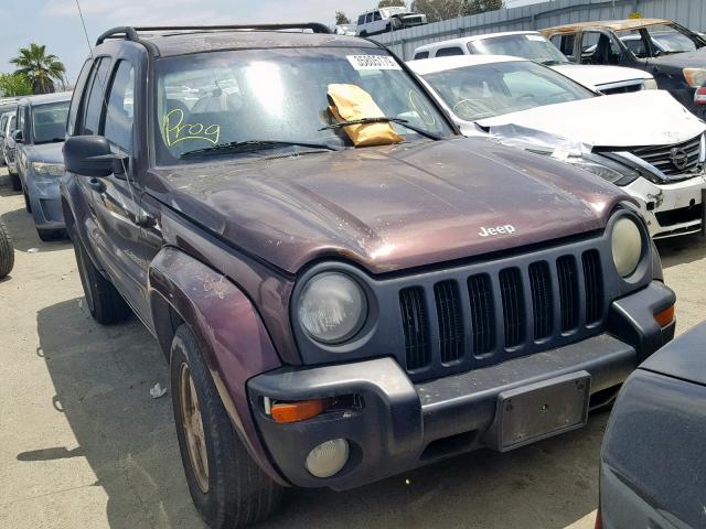 1J4GK58K54W224163 - 2004 JEEP LIBERTY LI MAROON photo 1