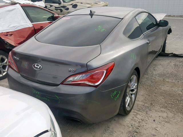 KMHHT6KD4DU084928 - 2013 HYUNDAI GENESIS CO GRAY photo 4