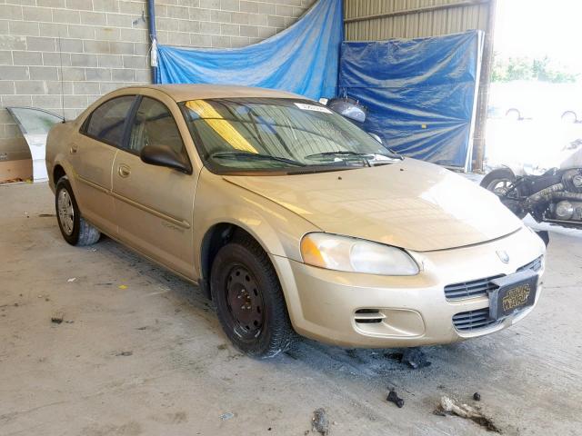 1B3EJ46X91N520234 - 2001 DODGE STRATUS SE GOLD photo 1