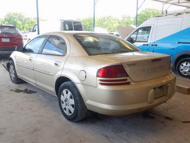 1B3EJ46X91N520234 - 2001 DODGE STRATUS SE GOLD photo 3