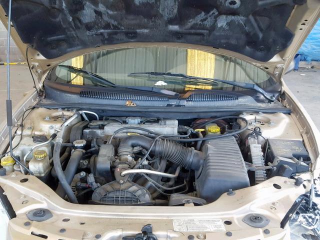 1B3EJ46X91N520234 - 2001 DODGE STRATUS SE GOLD photo 7