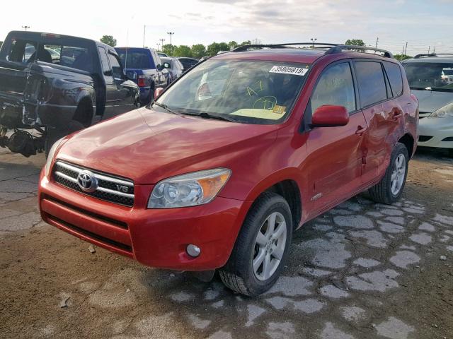 JTMBK31V186029840 - 2008 TOYOTA RAV4 LIMIT RED photo 2