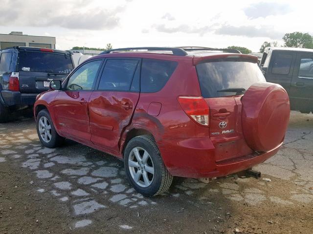 JTMBK31V186029840 - 2008 TOYOTA RAV4 LIMIT RED photo 3