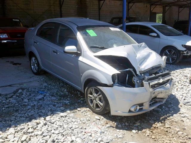 KL1TG56E49B299395 - 2009 CHEVROLET AVEO LT SILVER photo 1