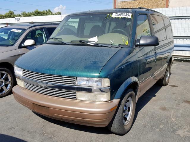 1GNDM19W01B100566 - 2001 CHEVROLET ASTRO GREEN photo 2