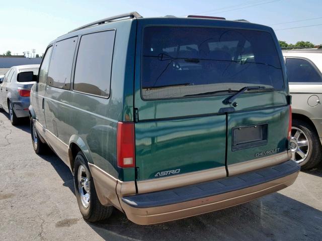 1GNDM19W01B100566 - 2001 CHEVROLET ASTRO GREEN photo 3