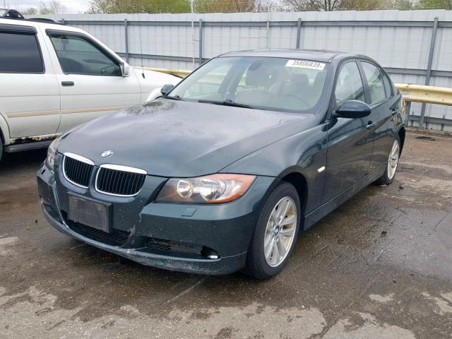 WBAVD13506KV07160 - 2006 BMW 325 XI GREEN photo 2