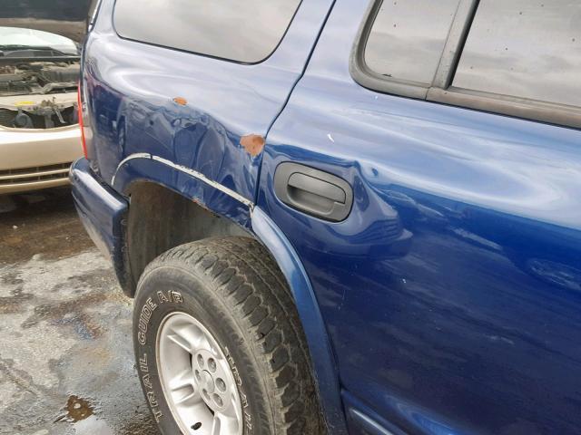 1B4HS28Y3XF554656 - 1999 DODGE DURANGO BLUE photo 10