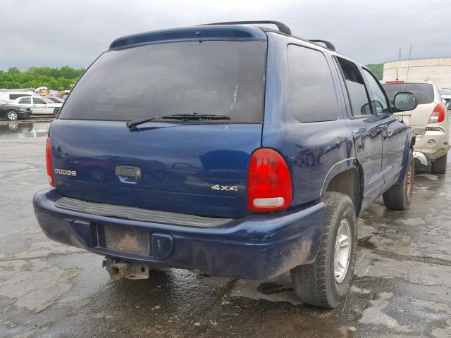 1B4HS28Y3XF554656 - 1999 DODGE DURANGO BLUE photo 4