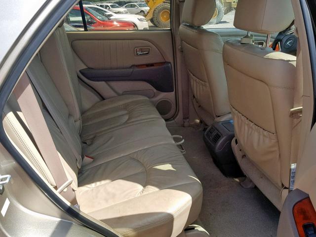 JTJHF10U310192281 - 2001 LEXUS RX 300 TAN photo 6