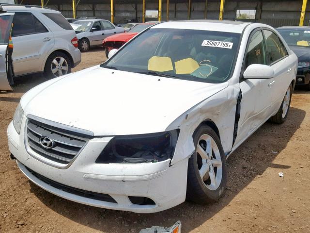 5NPEU46F59H474510 - 2009 HYUNDAI SONATA SE WHITE photo 2