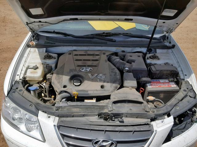 5NPEU46F59H474510 - 2009 HYUNDAI SONATA SE WHITE photo 7