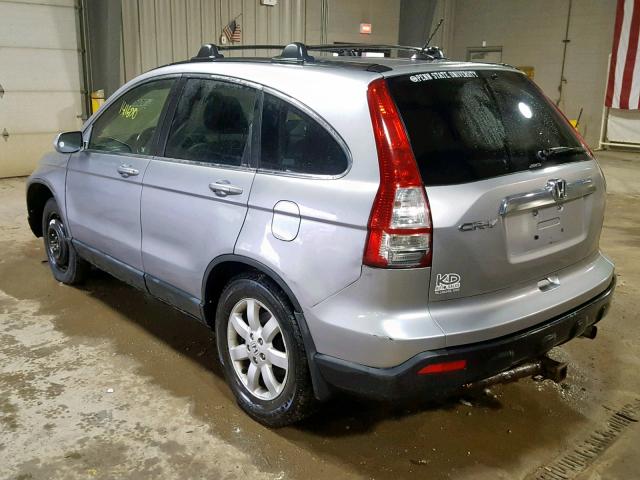 JHLRE48777C065540 - 2007 HONDA CR-V EXL SILVER photo 3