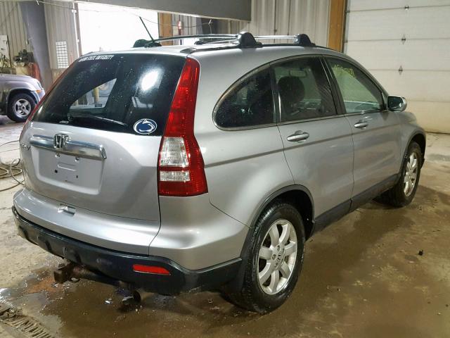 JHLRE48777C065540 - 2007 HONDA CR-V EXL SILVER photo 4