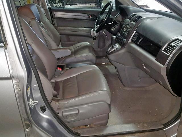 JHLRE48777C065540 - 2007 HONDA CR-V EXL SILVER photo 5