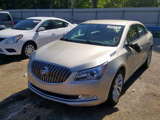 1G4GB5G39GF172911 - 2016 BUICK LACROSSE GOLD photo 2